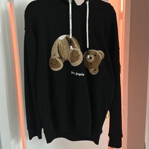 Palm Angels Bear Hoodie Black